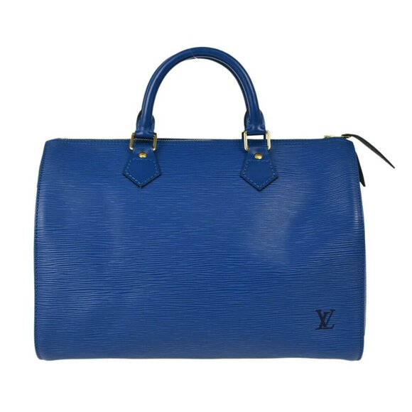 AUTHENTIC Louis Vuitton Blue Epi Speedy 30 Handbag - Picture 2 of 11